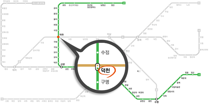 부산 지하철 노선도