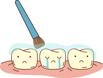 미백젤 치아에 도포