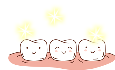 시술 후 하얗고 환한 치아로 변신!